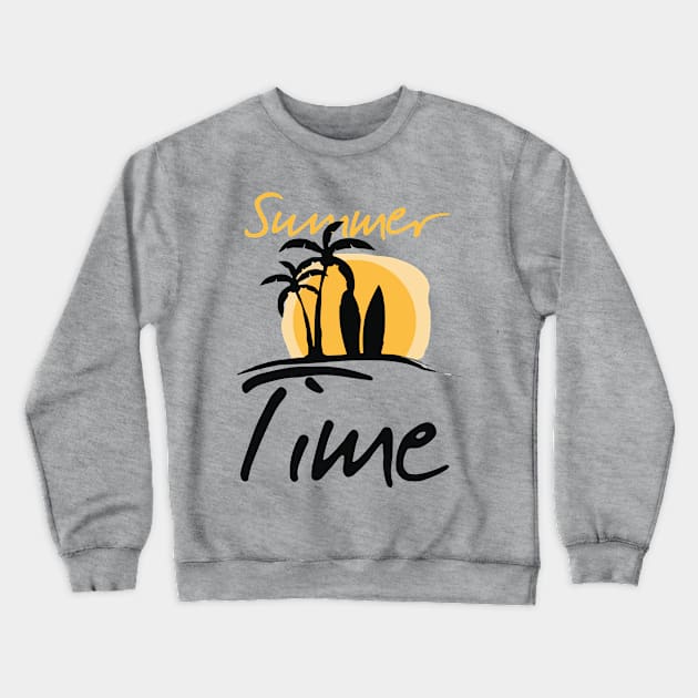 Summer Time Crewneck Sweatshirt by Mommag9521